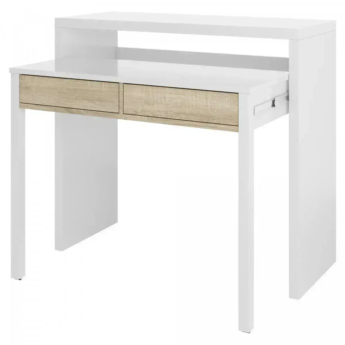 Consolle scrittoio 99x36x88h canadian bianco - Image 12