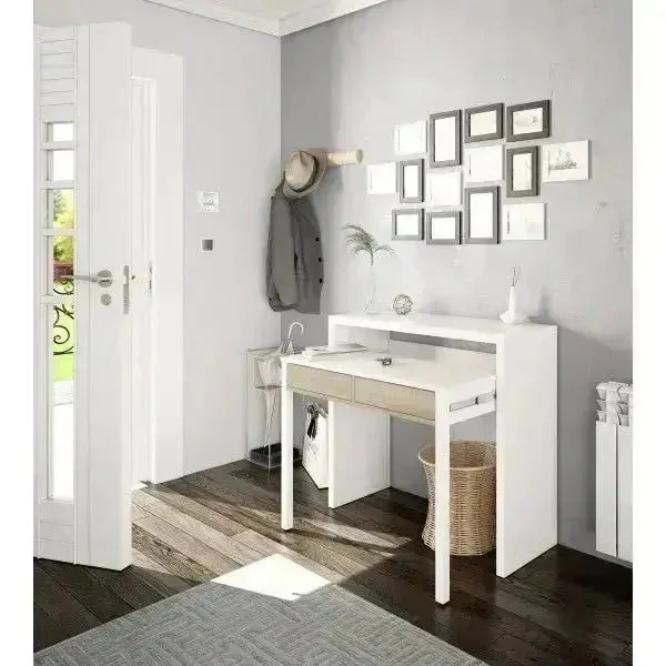 Consolle scrittoio 99x36x88h canadian bianco - Image 4