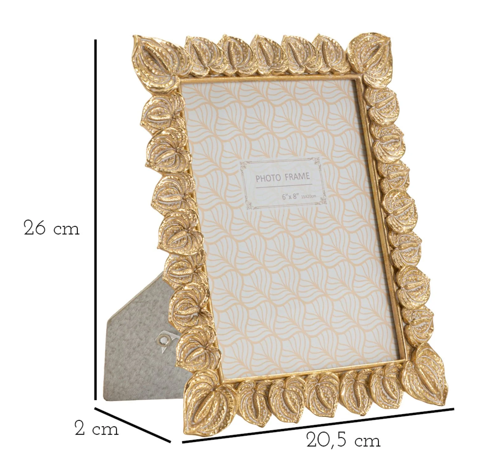 Cornice Decorativa Anthurium 20,5x2x26 cm (Interno 15x20 cm) - Image 6