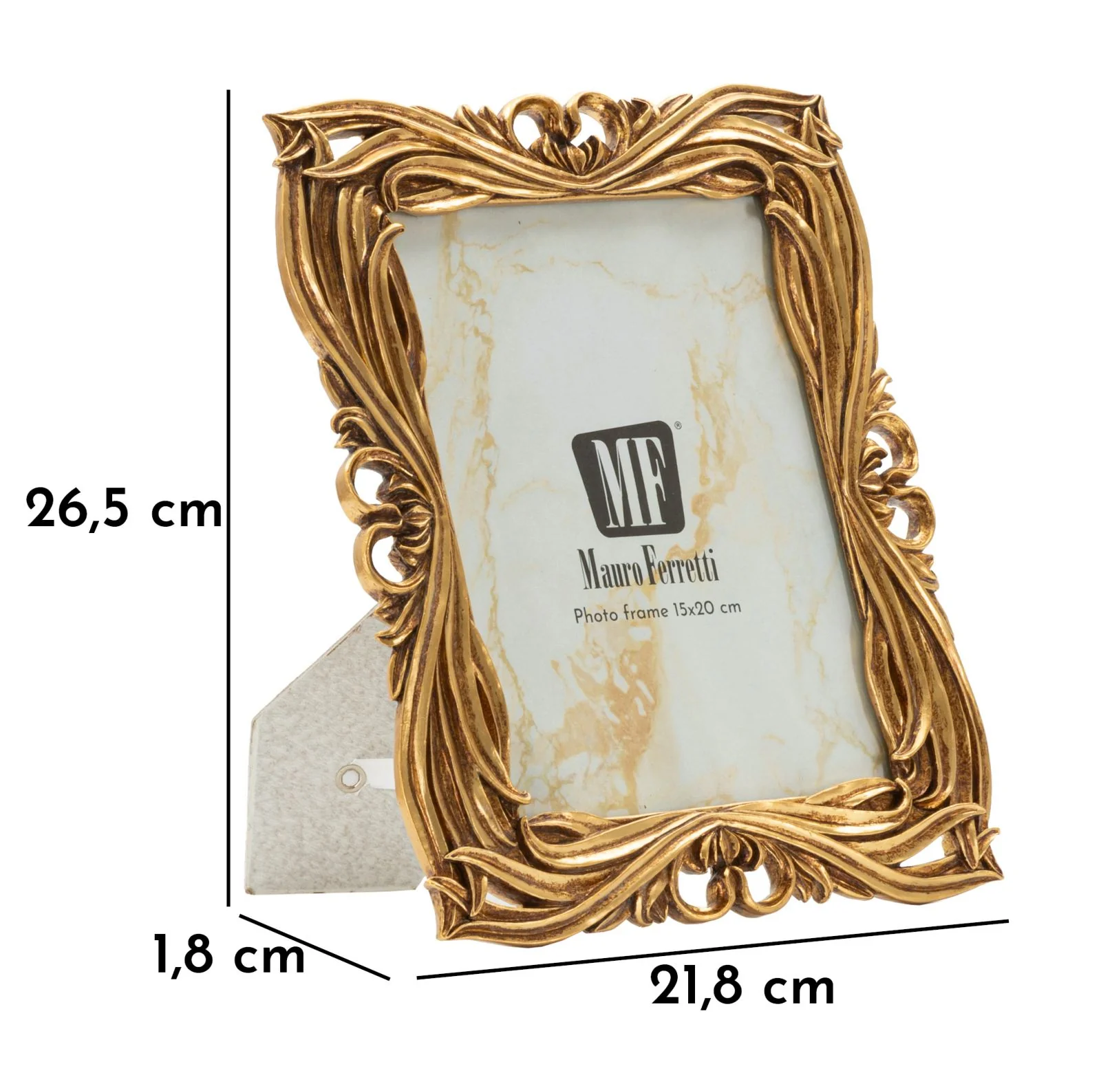Cornice Baroque Cm 21,8X1,8X26,5 Misura Interna Cm 15X20 - Image 6
