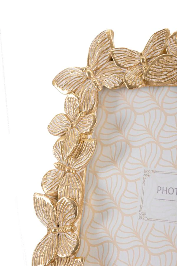 Cornice Decorativa Farfalle Oro 22,3x2,3x27,8 cm (Interna cm 15x20) - Image 4