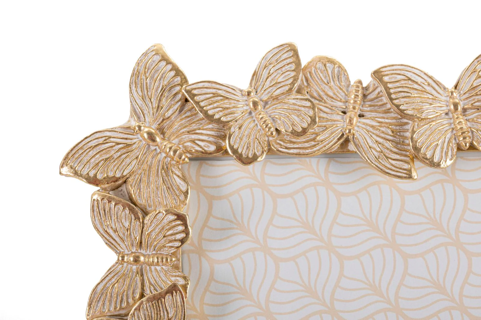 Cornice Decorativa Farfalle Oro 27,5x2,6x32,5 cm (interno 20x25 cm) - Image 2