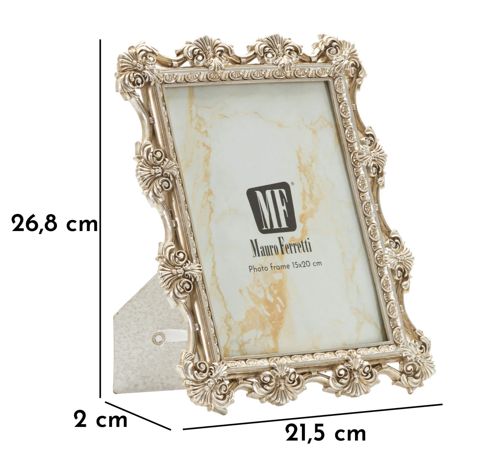 Cornice Florence Cm 21,5X2X26,8 Misura Interna Cm 15X20 Elegante - Image 6