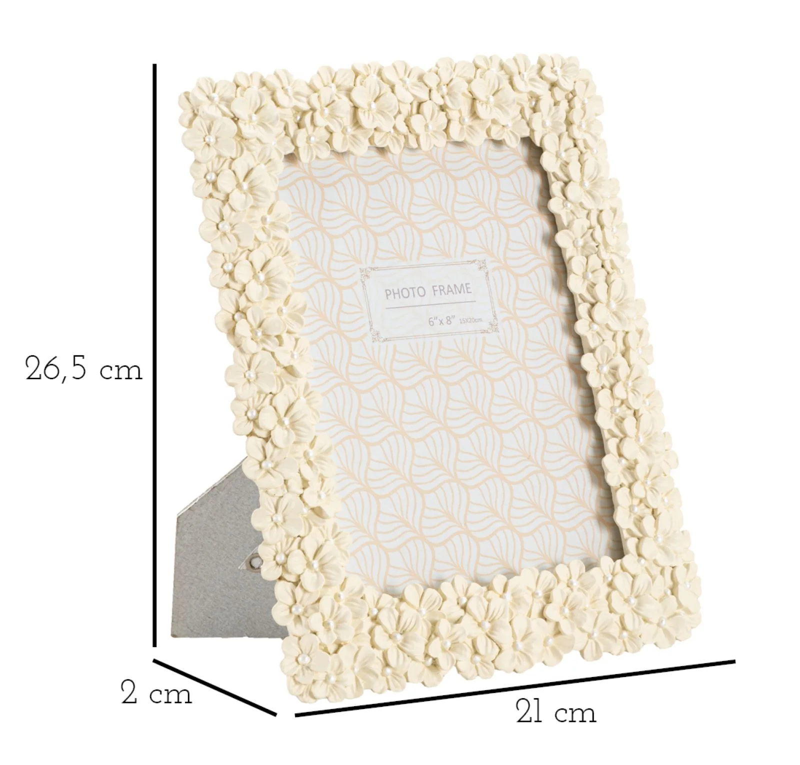 Cornice Decorativa Gaspy 21x2x26,5 cm (misura interna 15x20 cm)