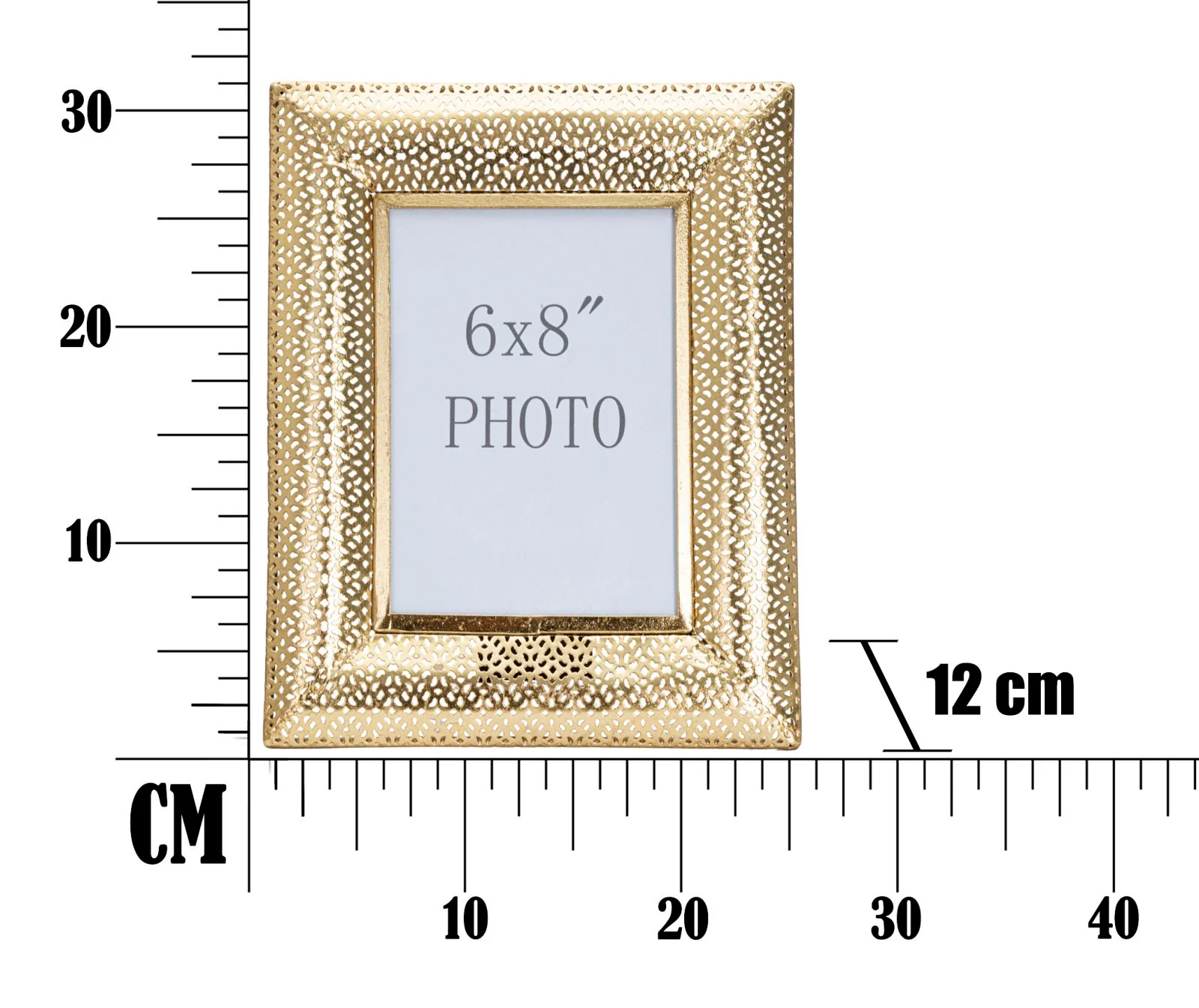 Cornice Elegante Glam Holes 25x12x31 cm - Image 3