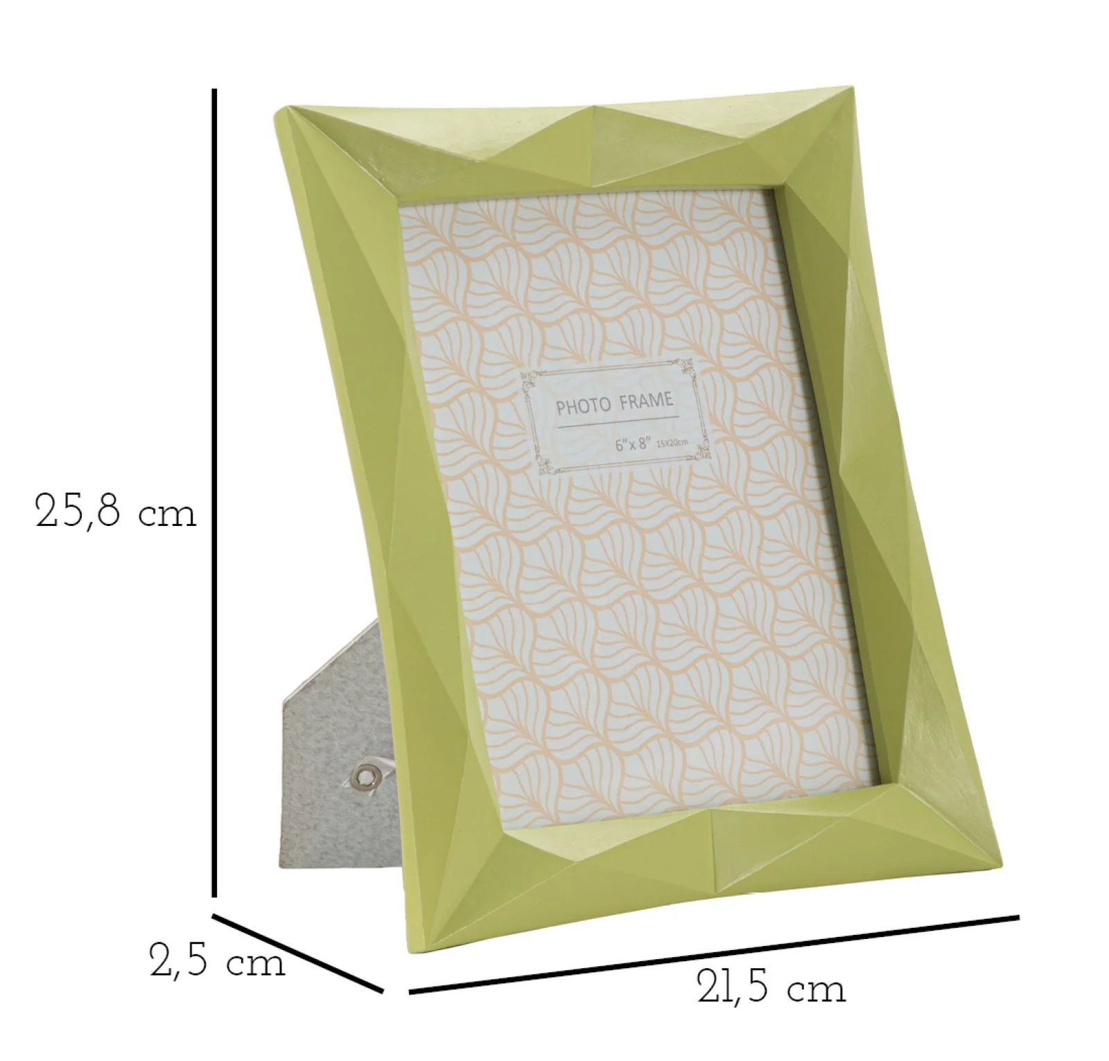 Cornice Verde Elegante 21,5x2,5x25,8 cm (Interno 15x20 cm) - Image 6