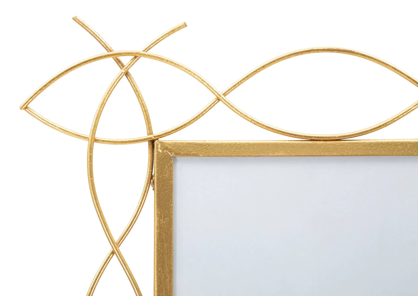 Cornice Glam in Metallo Dorato 35,5x1,5x37 cm (Misura Interna 20x25 cm) - Image 2