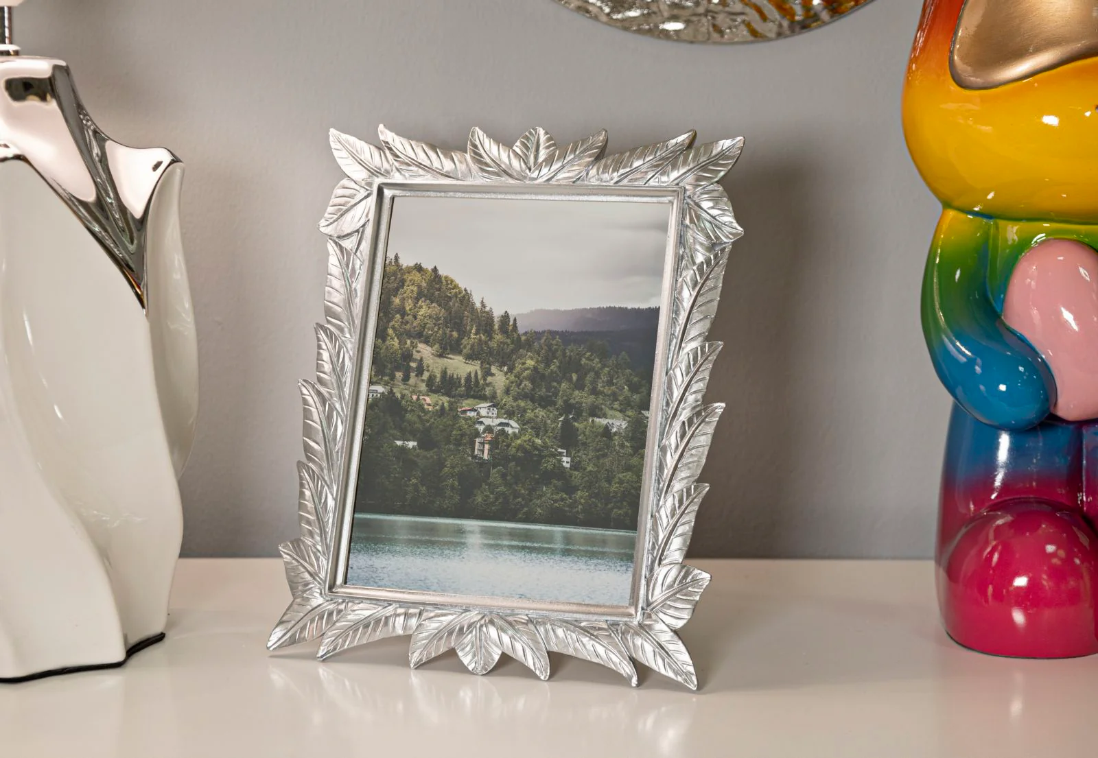 Cornice Leavy Silver Cm 21,2X1,7X26,8 Per Foto Eleganti - Image 5