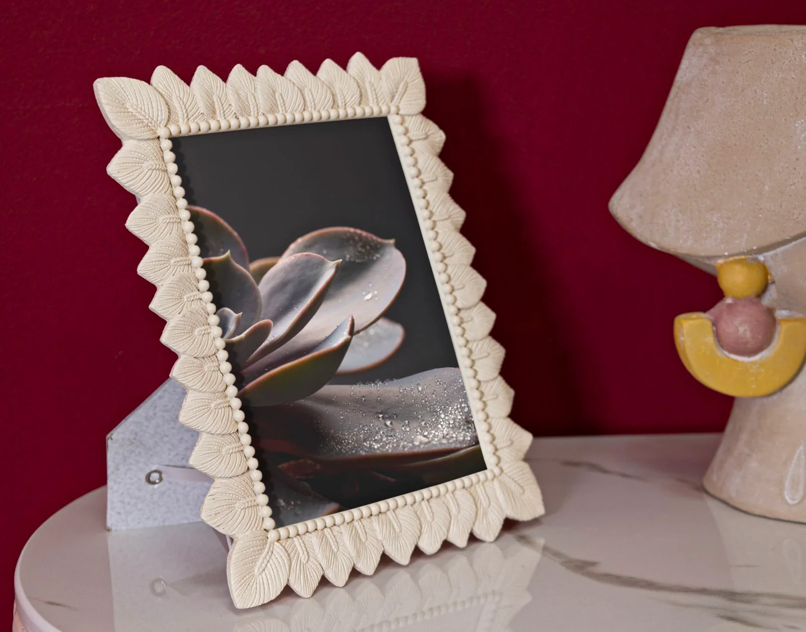 Cornice Light Leaf Cm 21,3X1,7X26,5 Misura Interna Cm 15X20 - Image 5