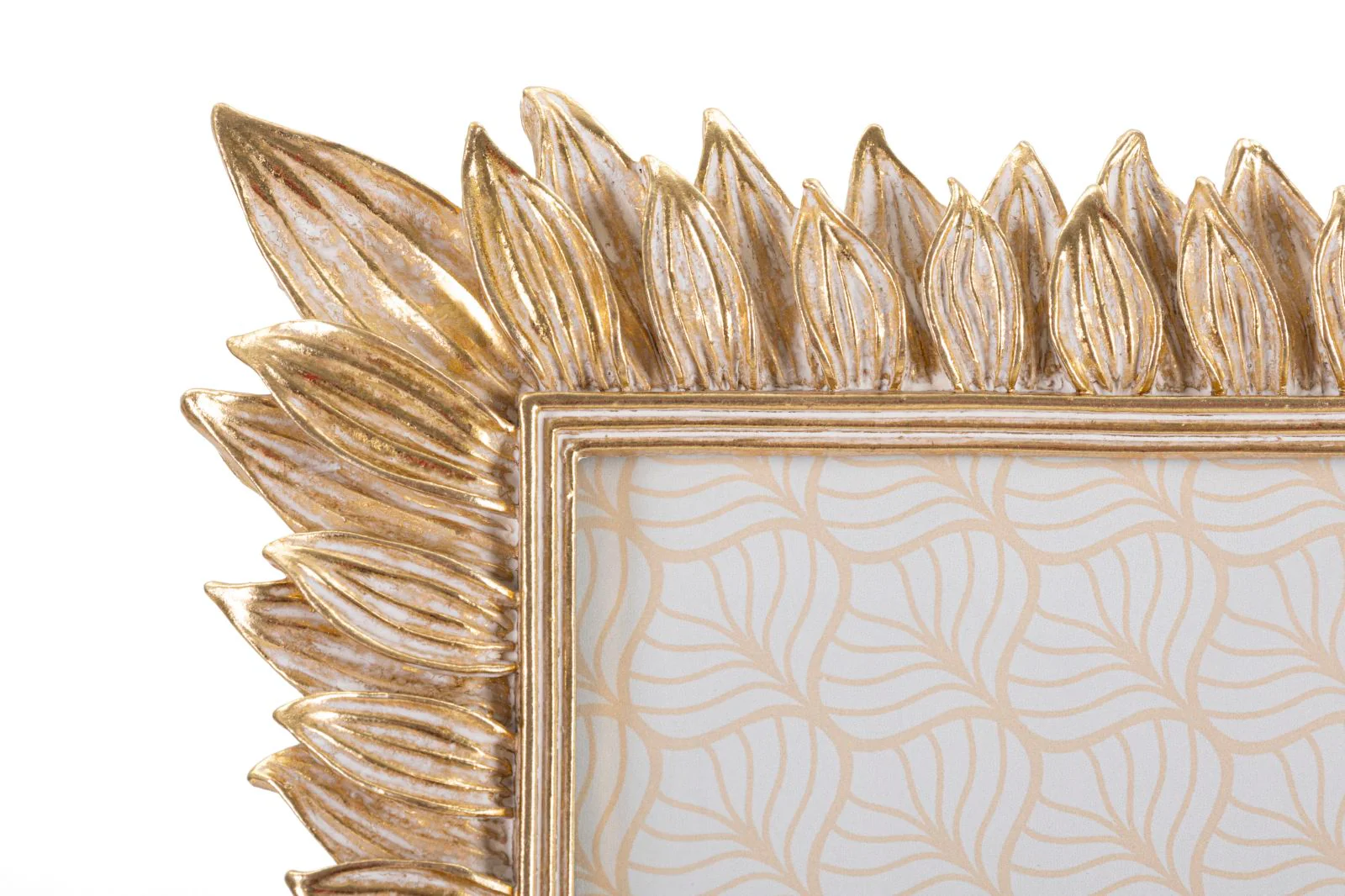 Cornice Molas in Resina con Design a Petali - 28,4x2x33,5 cm (Interna 20x25 cm) - Image 3