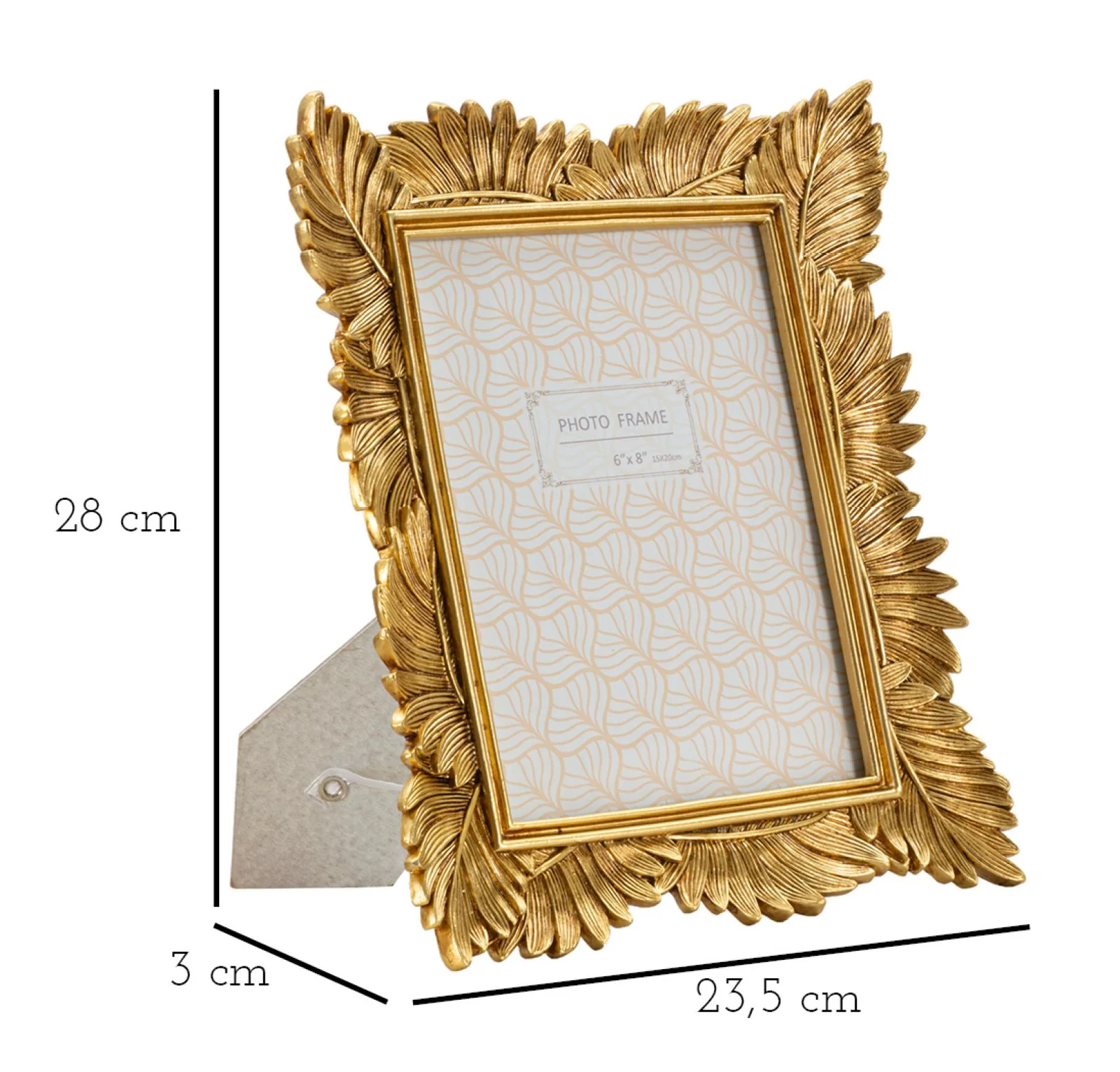 Cornice Olly Elegante in Resina 23,5x3x28 cm per Foto 15x20 cm - Image 3