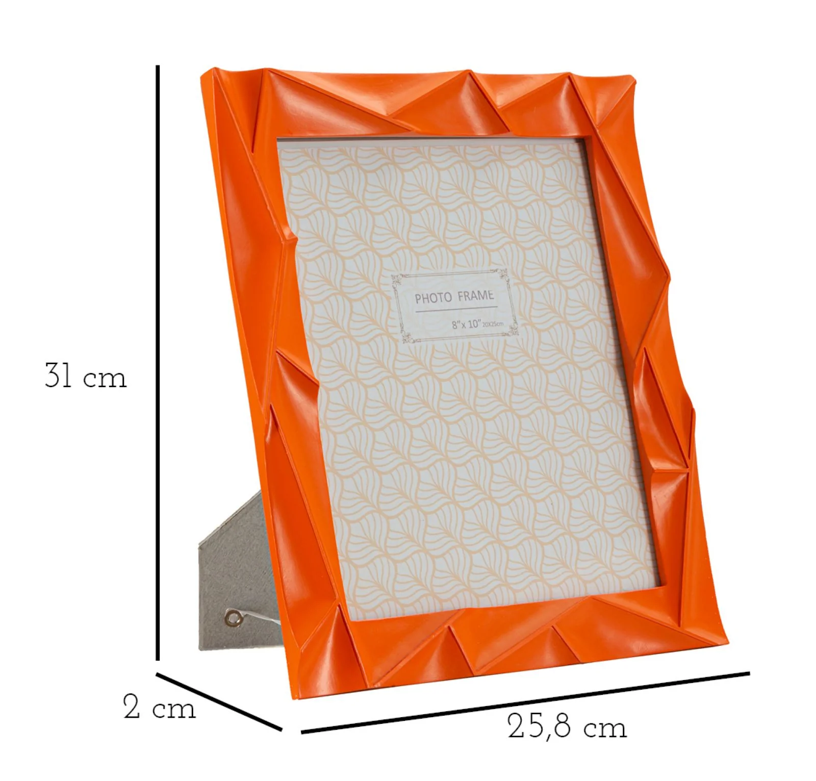 Cornice rettangolare arancione cm 25,8x2x31 (misura interna cm 20x25) - Image 6