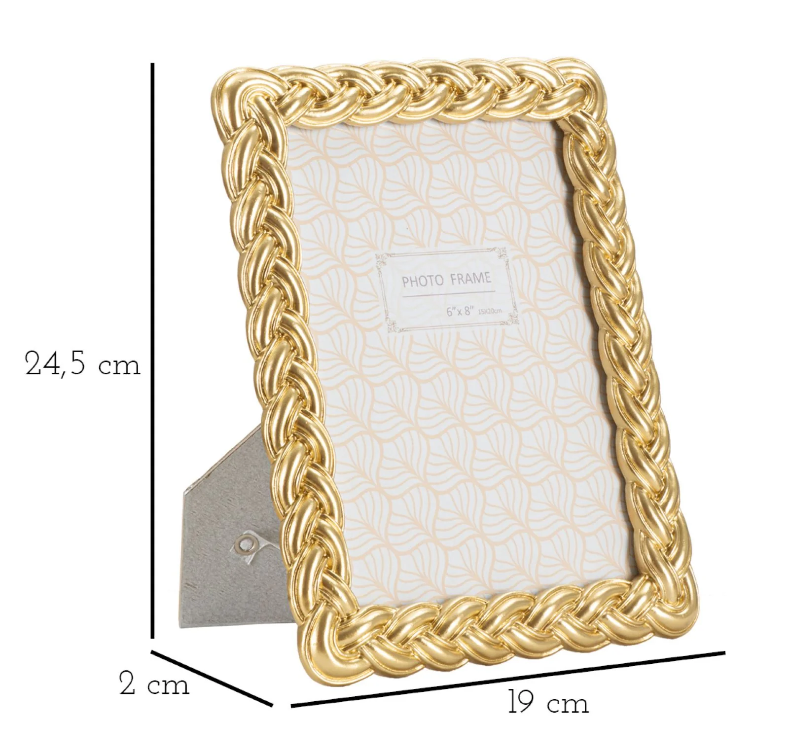 Cornice Elegante Rope 19x2x24,5 cm (misura interna 15x20 cm) - Image 5