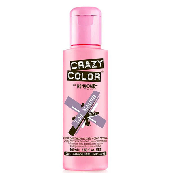 CRAZY COLOR SEMI-PERMANENT HAIR COLOR CREAM ICE MAUVE 75