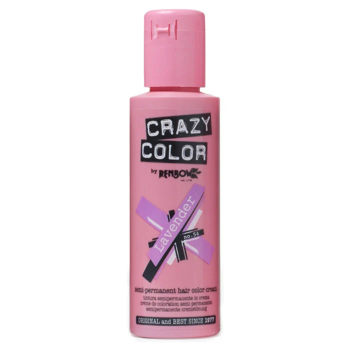 CRAZY COLOR SEMI-PERMANENT HAIR COLOR CREAM LAVENDER 54