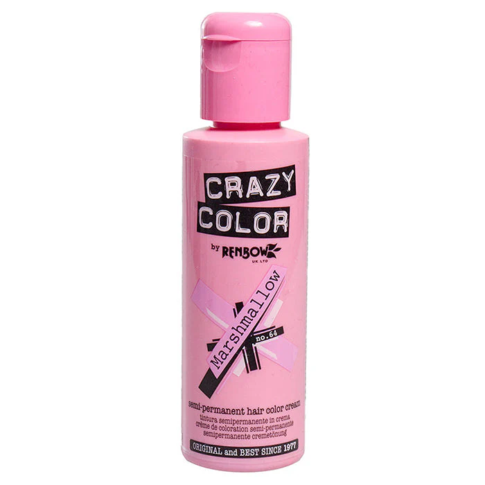CRAZY COLOR SEMI-PERMANENT HAIR COLOR CREAM MARSHMALLOW 64
