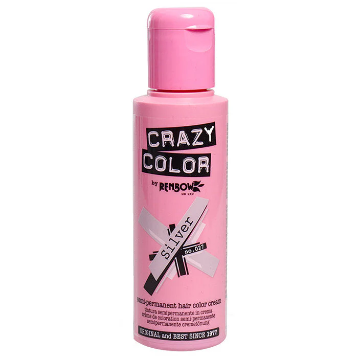 CRAZY COLOR SEMI-PERMANENT HAIR COLOR CREAM SILVER 27