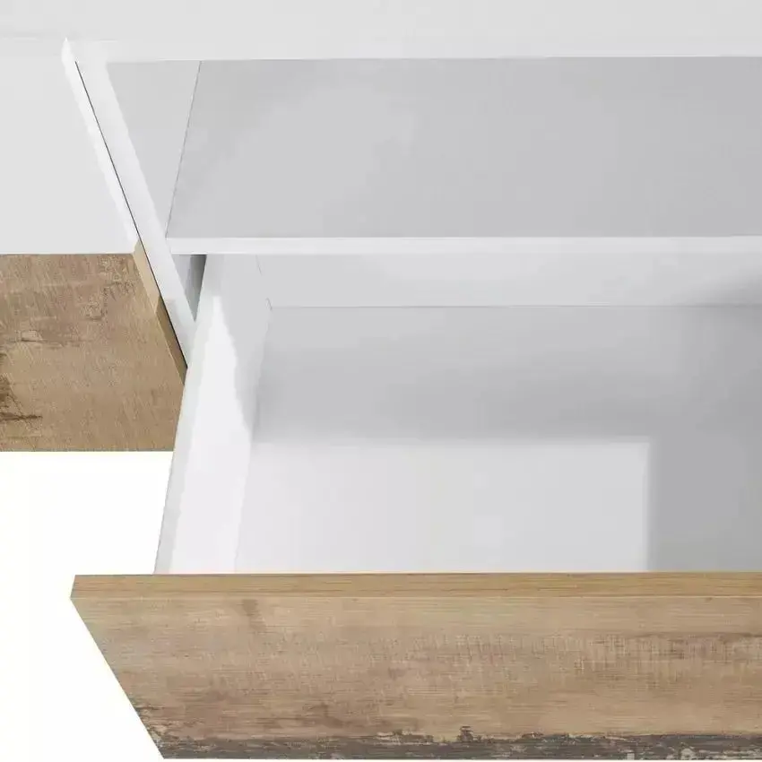 Credenza Alien Lowboard 220,1 x 43 x 46 cm - Bianco Laccato e Acero Pereira - Image 8