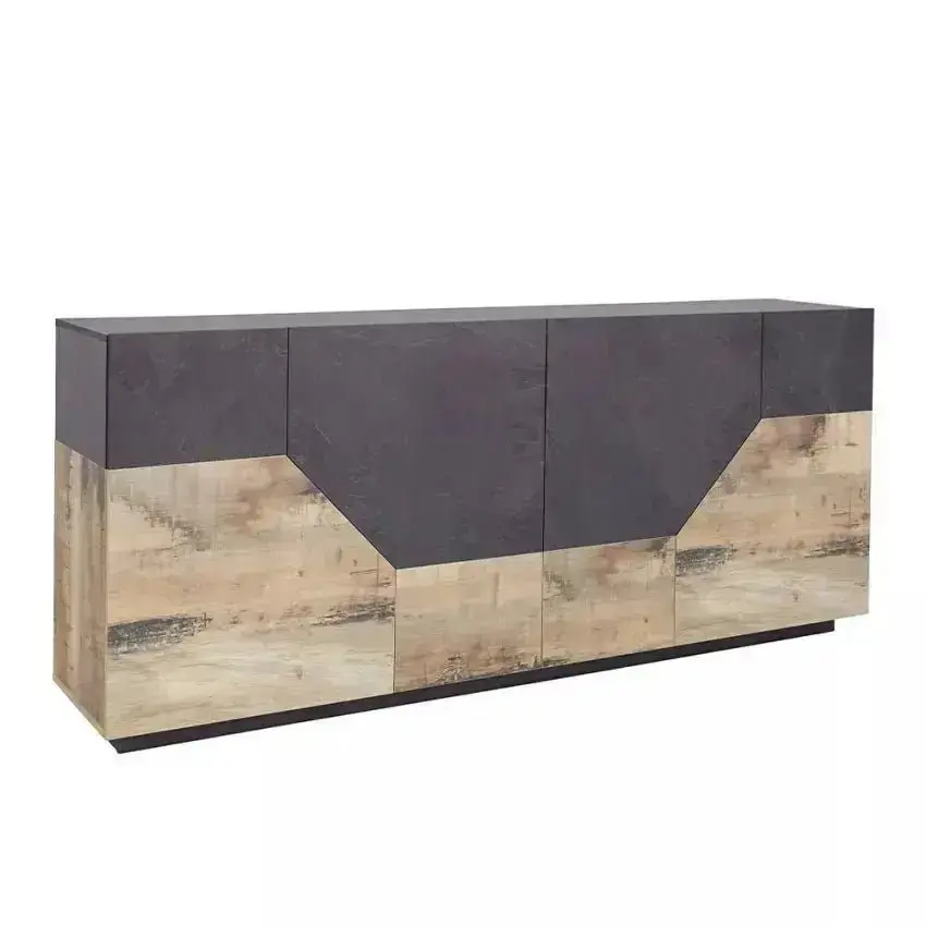 Credenza Alien Sideboard in Legno di Pero e Ardesia - Dimensioni 200 x 43 x 86 cm - Image 3