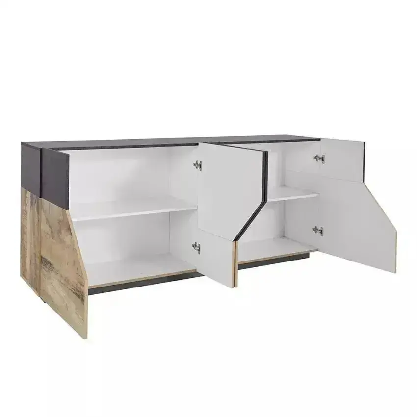 Credenza Alien Sideboard in Legno di Pero e Ardesia - Dimensioni 200 x 43 x 86 cm - Image 5