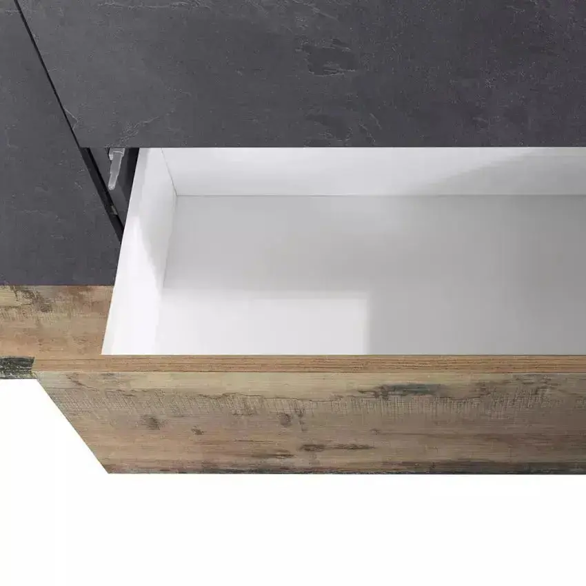Credenza Alien Sideboard in Legno di Pero e Ardesia - 220 x 43 x 86 cm - Image 5