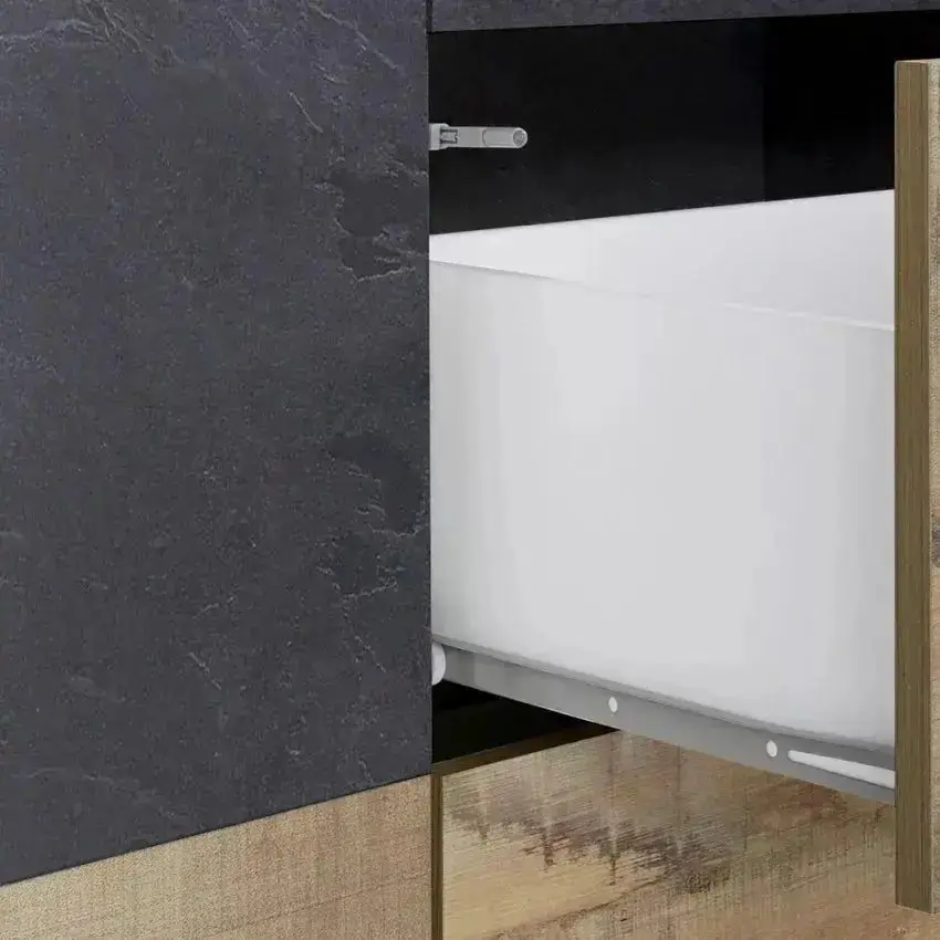 Credenza Alien Sideboard in Legno di Pero e Ardesia - 220 x 43 x 86 cm - Image 6
