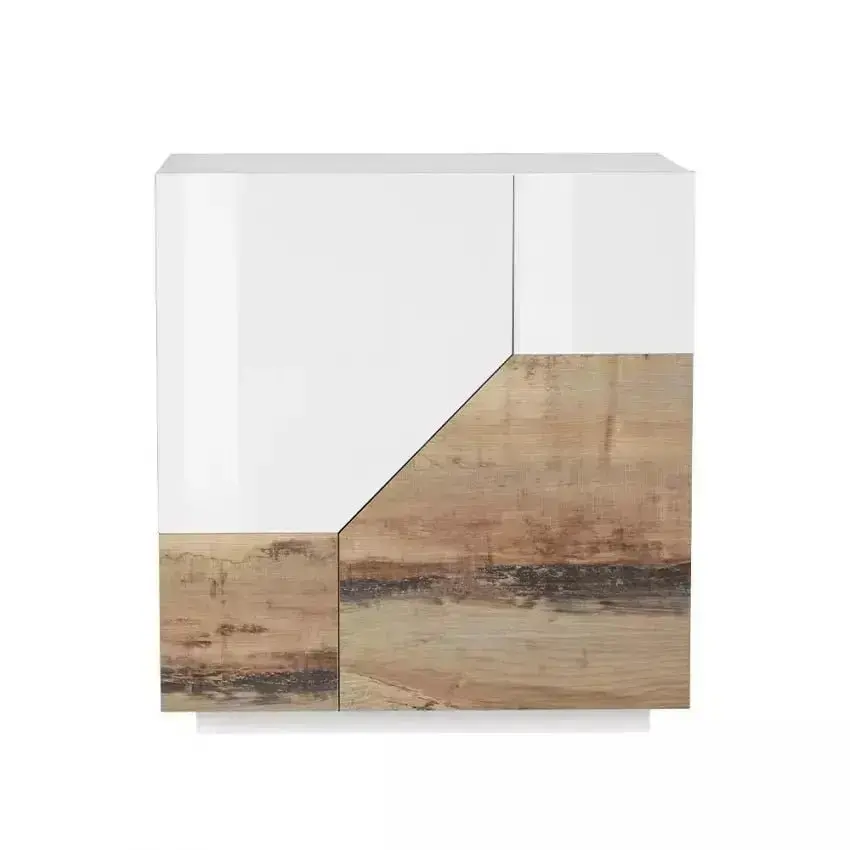Credenza Alien Sideboard 79,2 x 43 x 86 Colore Bianco Laccato e Legno di Pero – Prodotto di Alta Qualità - Image 4