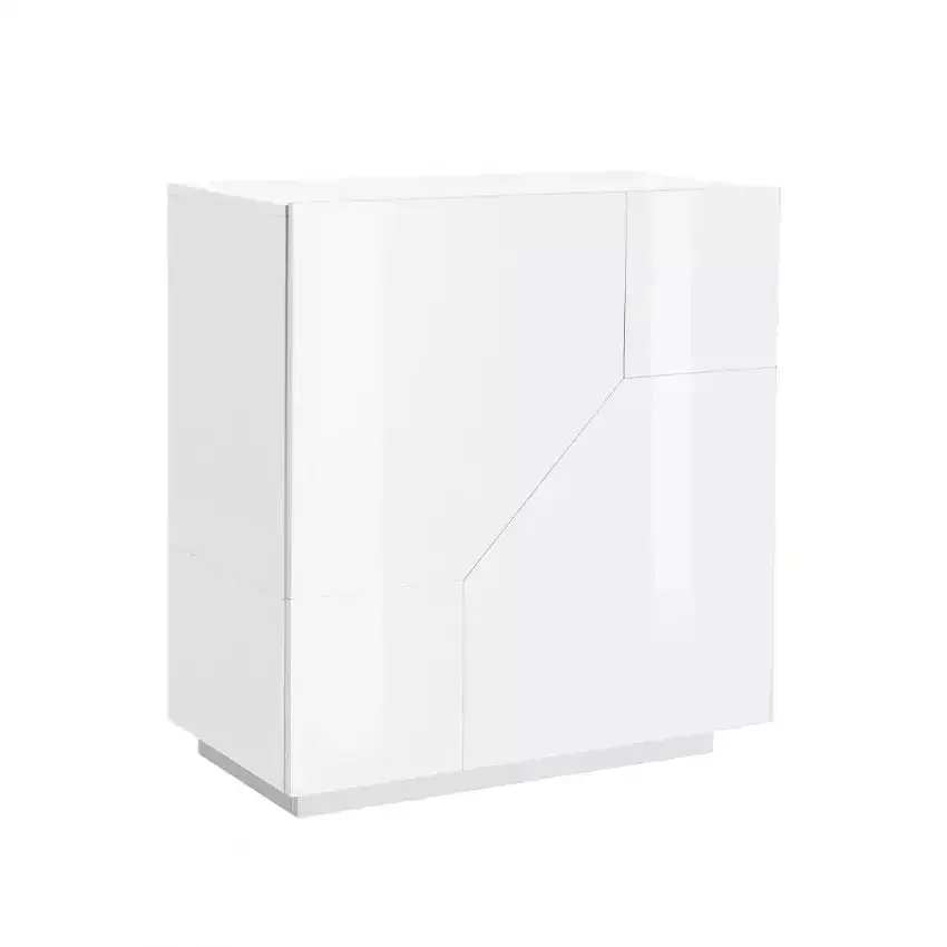 Credenza Alien Sideboard 80 Bianco Laccato - Mobile elegante dalle dimensioni 79,2 x 43 x 86 cm - Image 3