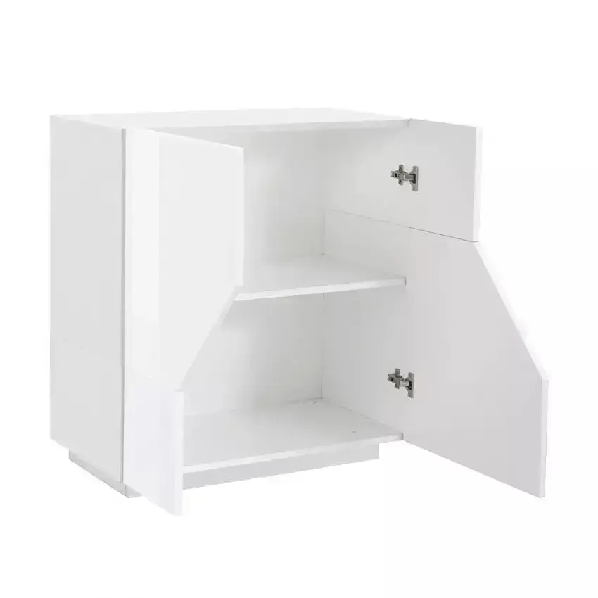 Credenza Alien Sideboard 80 Bianco Laccato - Mobile elegante dalle dimensioni 79,2 x 43 x 86 cm - Image 4
