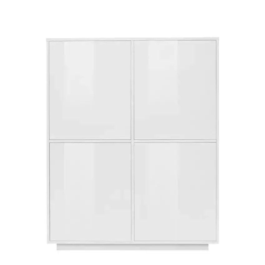 Credenza Bloom Highboard 100,1 x 41,4 x 126 cm in Bianco Laccato - Image 2