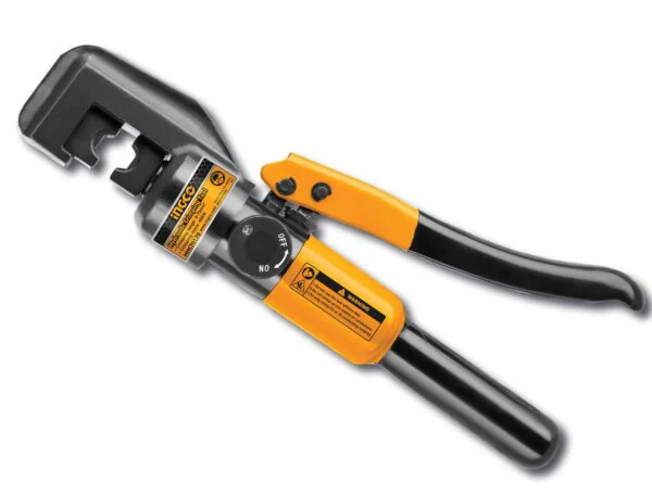 Crimpatrice idraulica INGCO 4-70mm² – 45KN, set matrici e valigetta