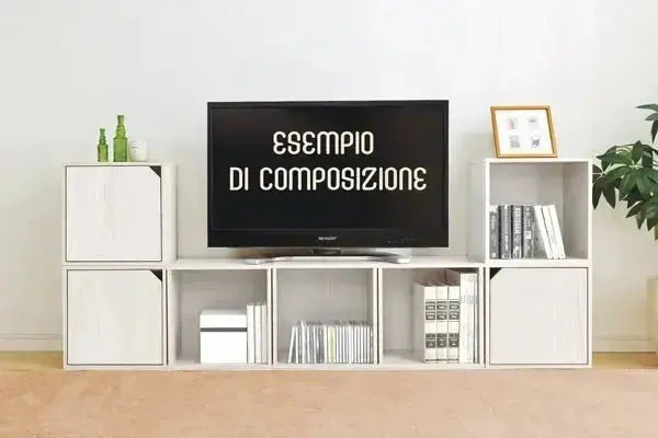 cubo impilabile con chiusura 35x29x35cm cemento - Image 3