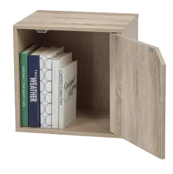 Cubi Componibili con Sportello "CUBESTACK" in Rovere Nordico