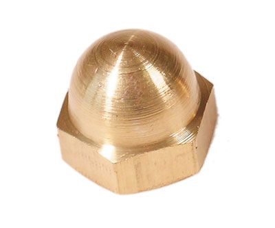 Dadi ciechi ottone M10 Ch.15x15 – Confezione 100 pz in scatola, massicci