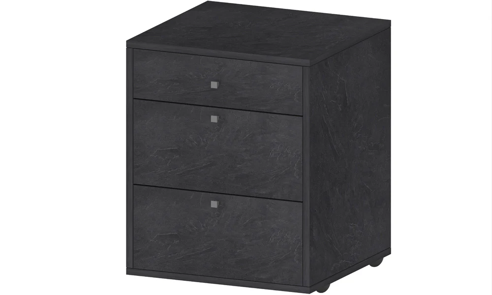 Cassettiera con Ruote DALIA – 47x45x61,2 cm, Colore Report, 3 Cassetti