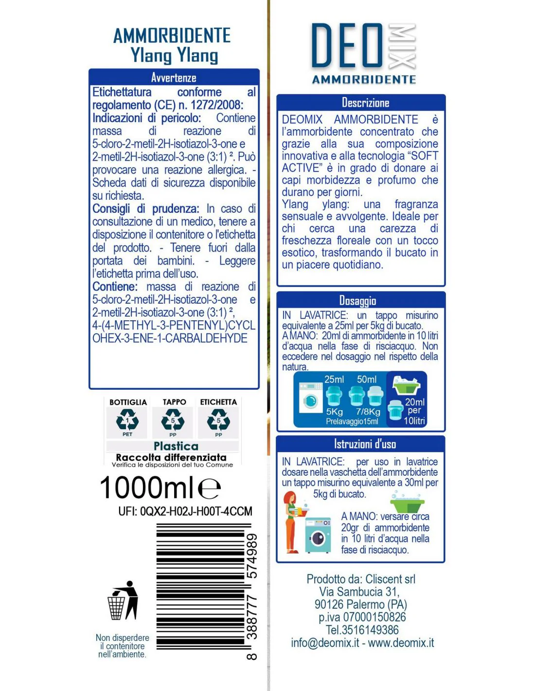 Deo mix pro ammorbidente ylang ylang ml.1000 - Image 3
