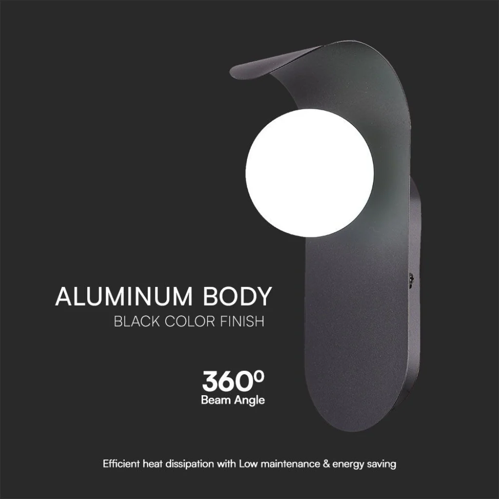 Applique da Parete LED con Attacco G9 – Metallo e Vetro Nero - Image 3