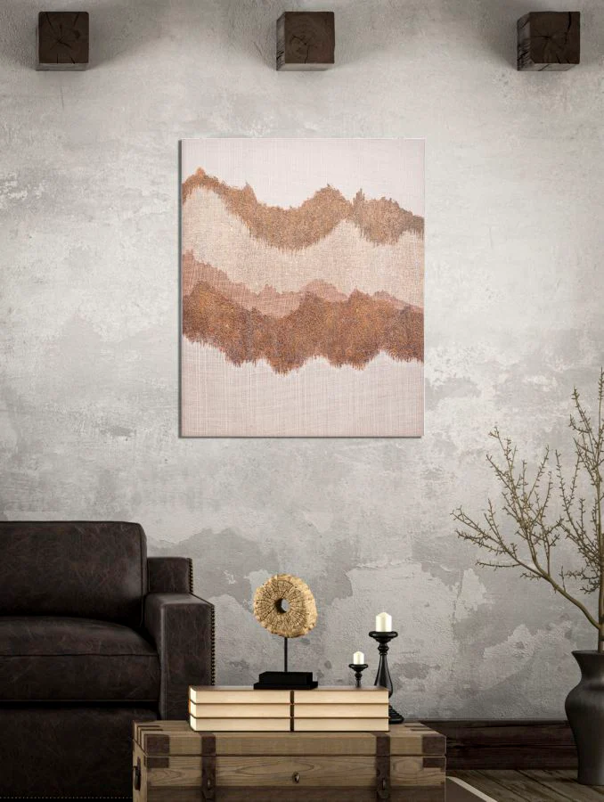 Dipinto Astratto su Tela Browny 80x3,7x100 cm - Image 5