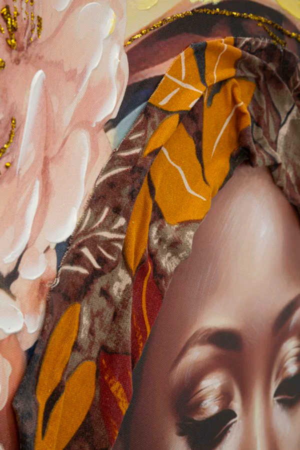 Dipinto su Tela con Cornice Ayda - Eleganza e Cultura in Dimensioni 72x4,5x102 cm - Image 3