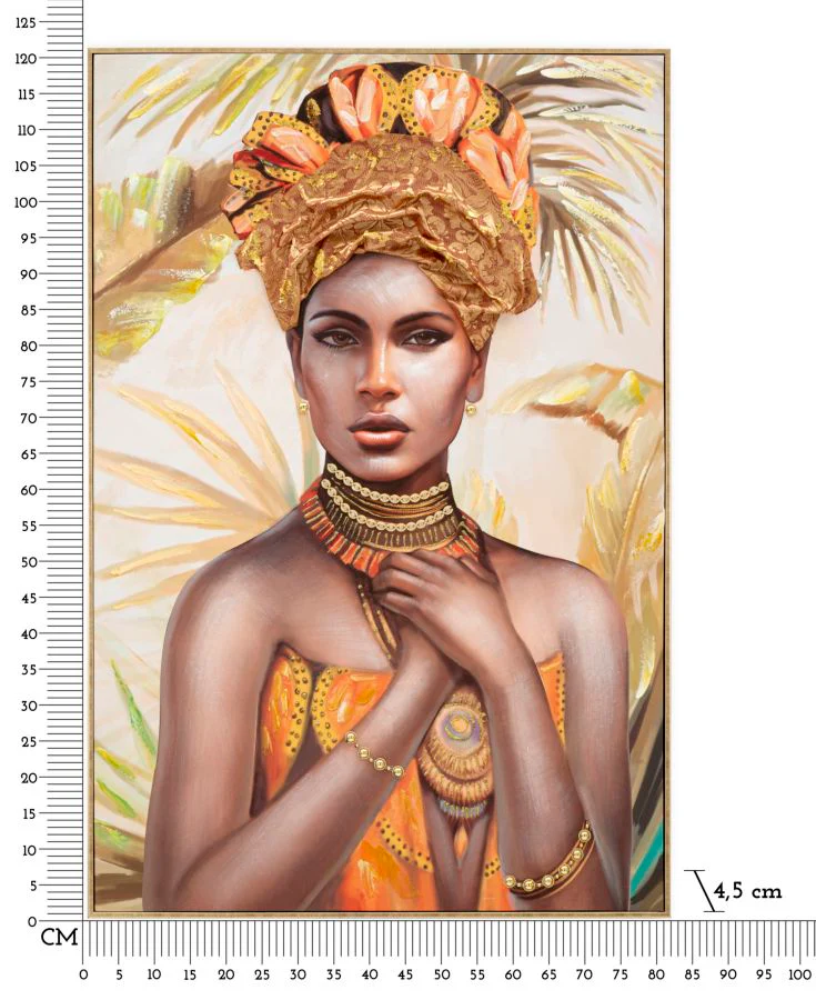 Dipinto su tela con cornice Deva - Eleganza culturale cm 82x4,5x122 - Image 3