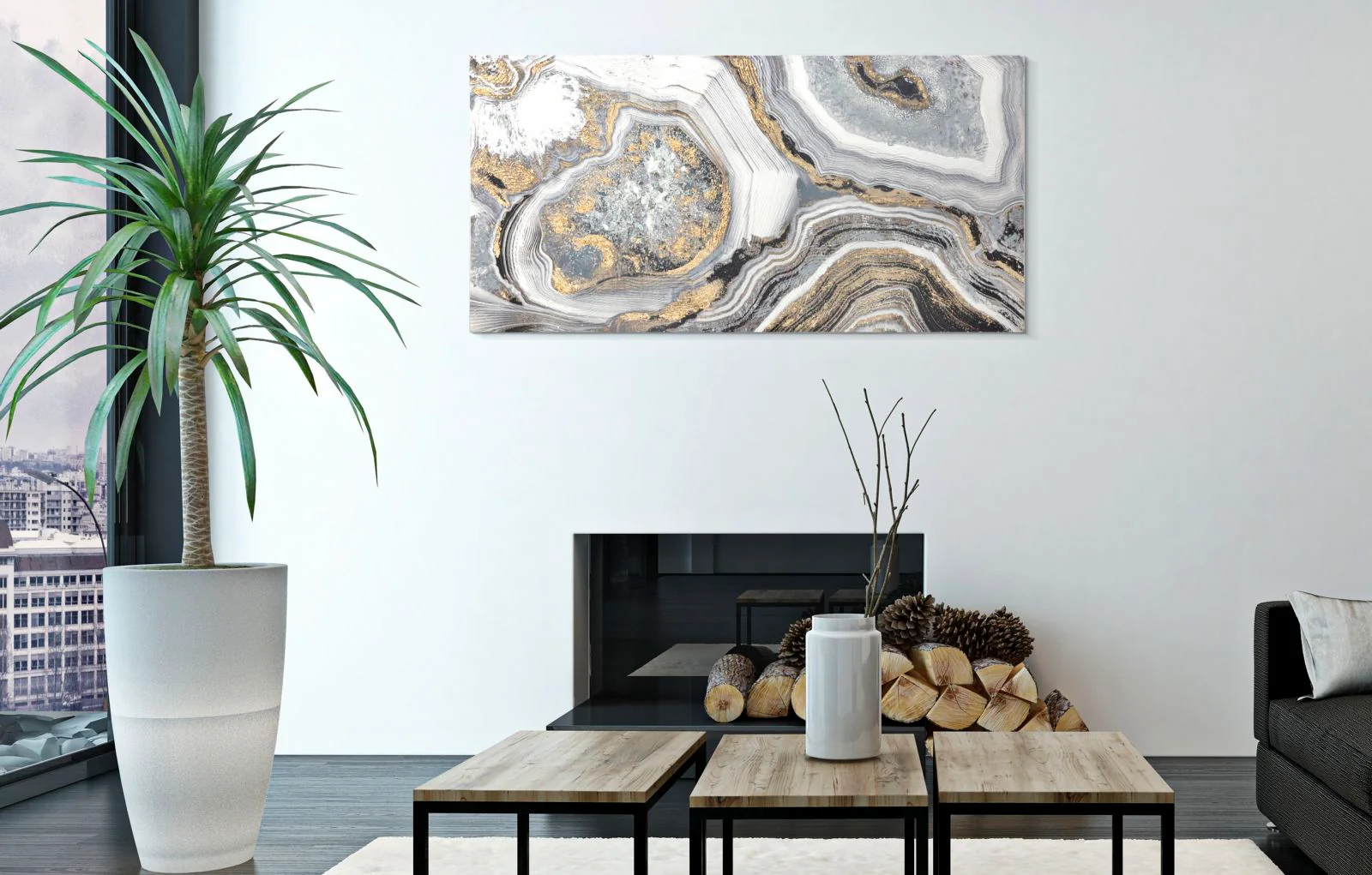 Dipinto Astratto su Tela - Dimensioni 120x3,8x60 cm - Image 2