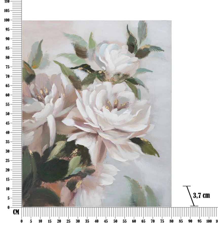 Quadro Decorativo Floreale su Tela cm 100x3,7x80 - Image 6
