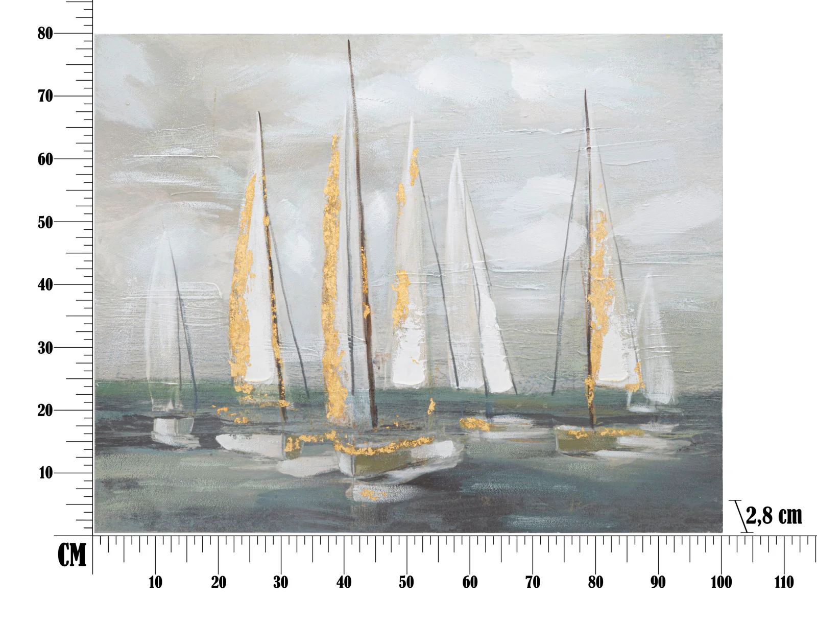 Quadro Marinaresco Gold 100x2,8x80 cm - Image 6
