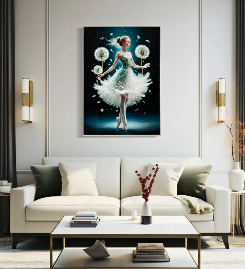 Dipinto Su Tela Laccato Dancing C/Cornice A 72X4X102 - Image 6