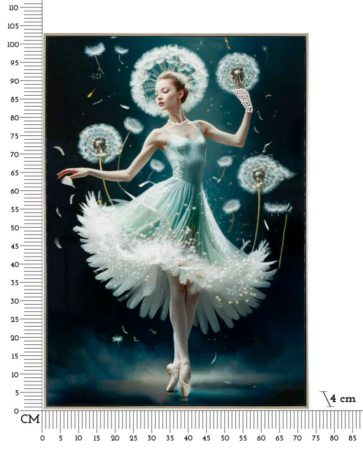 Dipinto Su Tela Laccato Dancing C/Cornice -B- 72x4x102 - Image 7