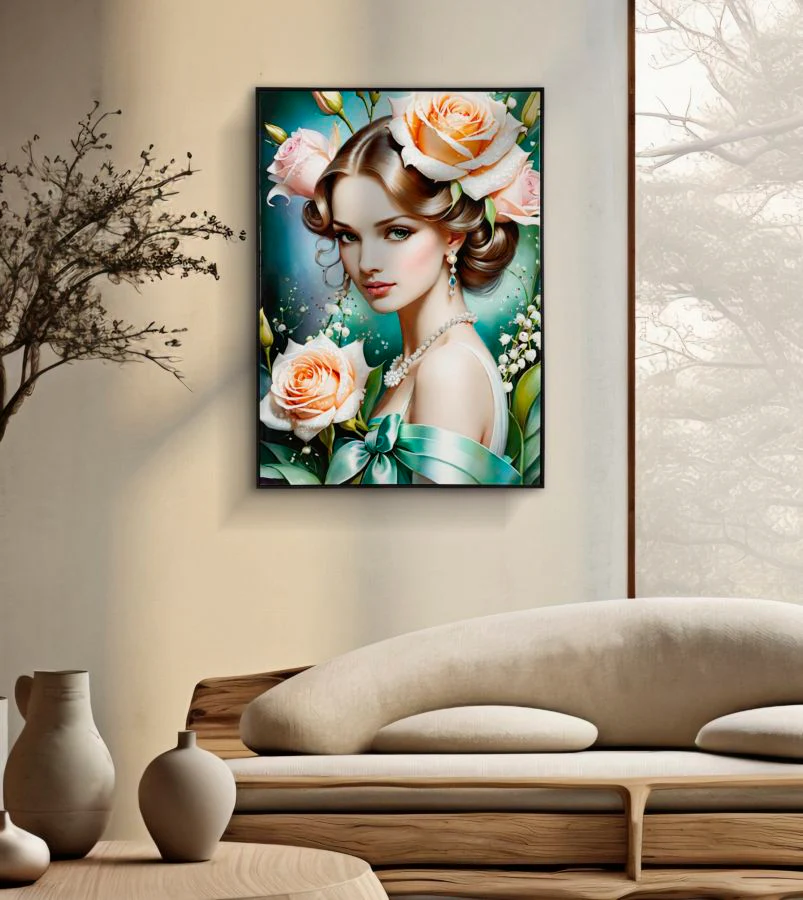Dipinto Su Tela Laccato Fantasy C/Cornice B 72X4X102 - Image 6