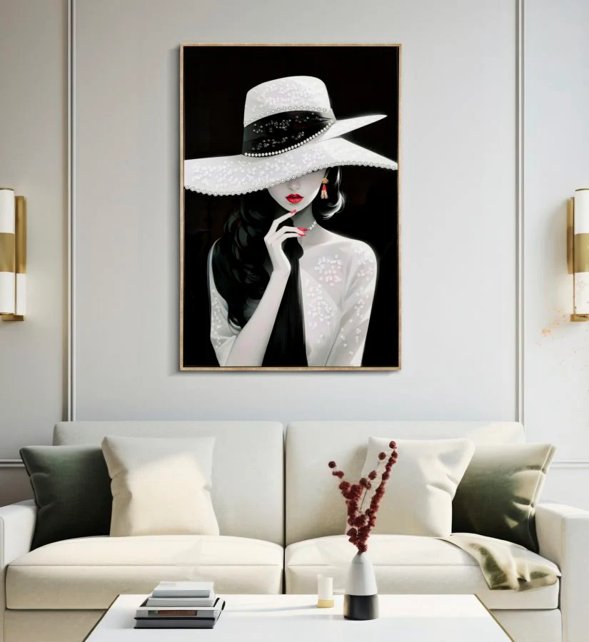 Dipinto Su Tela Laccato Marty C/Cornice -A- Elegante 62X4X92 - Image 6