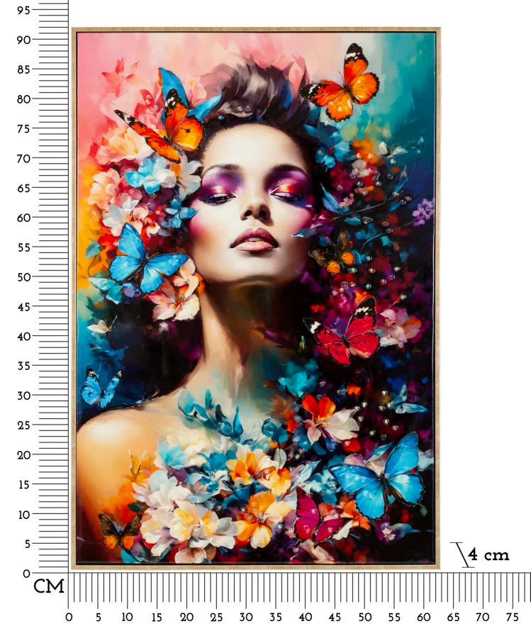 Dipinto Su Tela Laccato Marty C/Cornice Cm 62X4X92 - Image 7