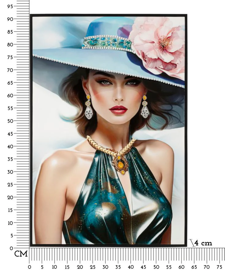 Dipinto Su Tela Laccato Pam C/Cornice A Cm 62X4X92 Elegante - Image 7