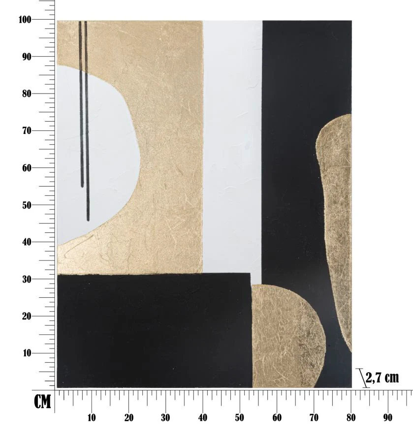 Dipinto Astratto su Tela 80x2,7x100 cm - Image 6